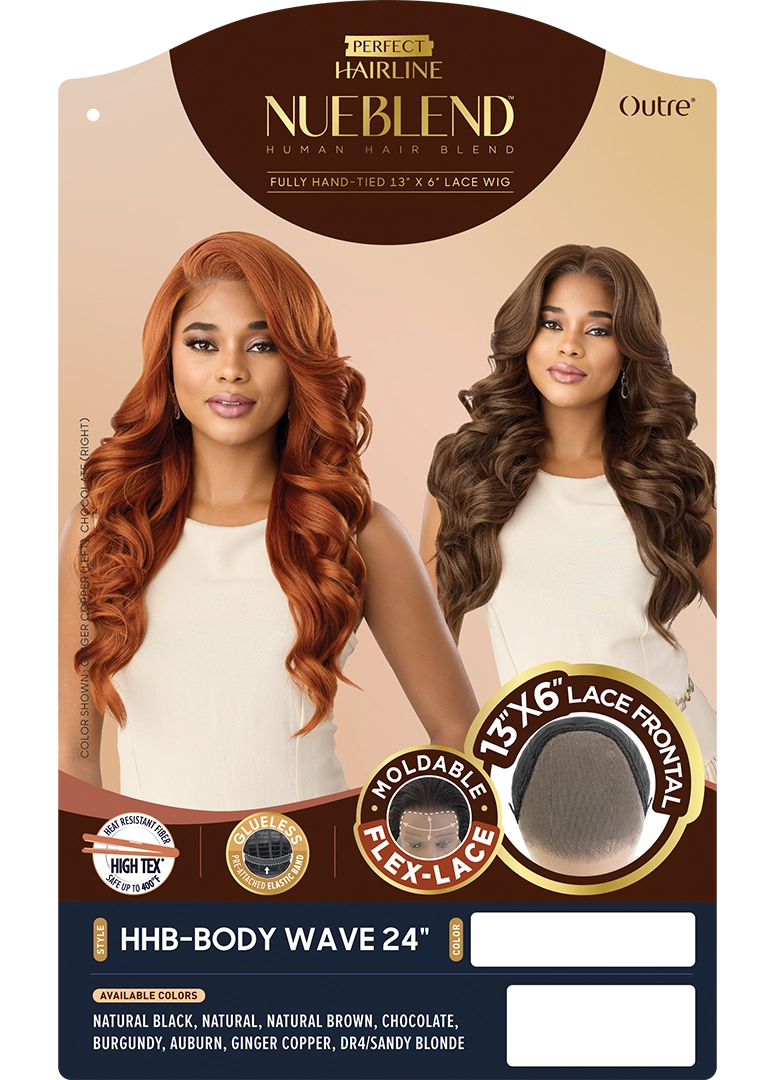 Outre Perfect Hairline NueBlend – 13x6 Lace Frontal HHB-Body Wave 24" QLPHLNHBW24 - Elevate Styles