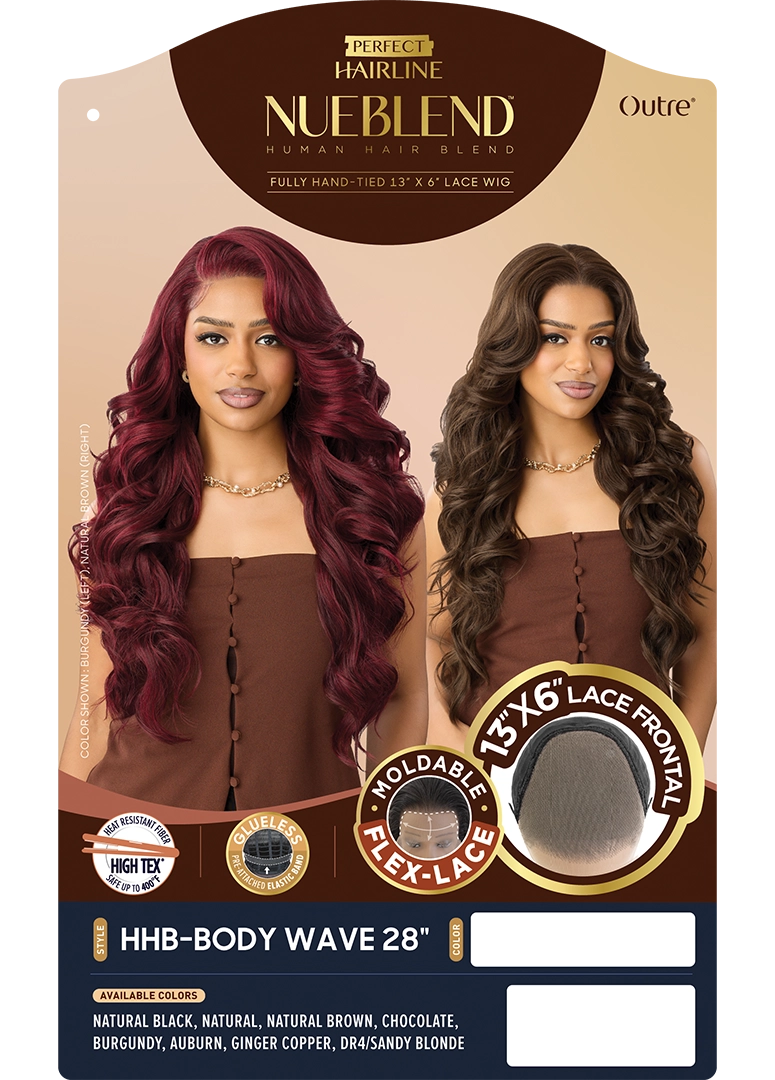 Outre Perfect Hairline NueBlend – 13x6 Lace Frontal HHB-Body Wave 28" QLPHLNHBW28