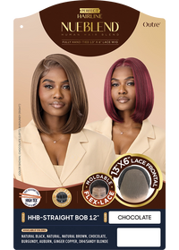 Thumbnail for Outre Perfect Hairline NueBlend – 13x6 Lace Frontal HHB Straight Bob 12