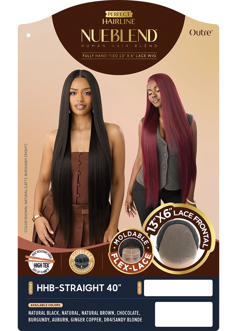 Outre Perfect Hairline NueBlend – 13x6 Lace Frontal HHB-Straight 40" QLPHLNHST40 - Elevate Styles