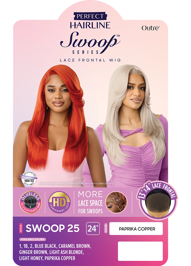 Outre Perfect Hairline Swoop Series Frontal Lace 13"x 4" HD Transparent Lace Front Wig Swoop 25 QLPHLSSWO25