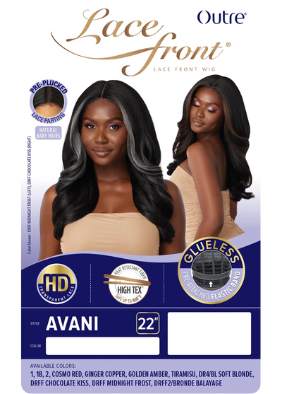 Outre Synthetic Glueless HD Transparent Lace Front Wig Avani - Elevate Styles
