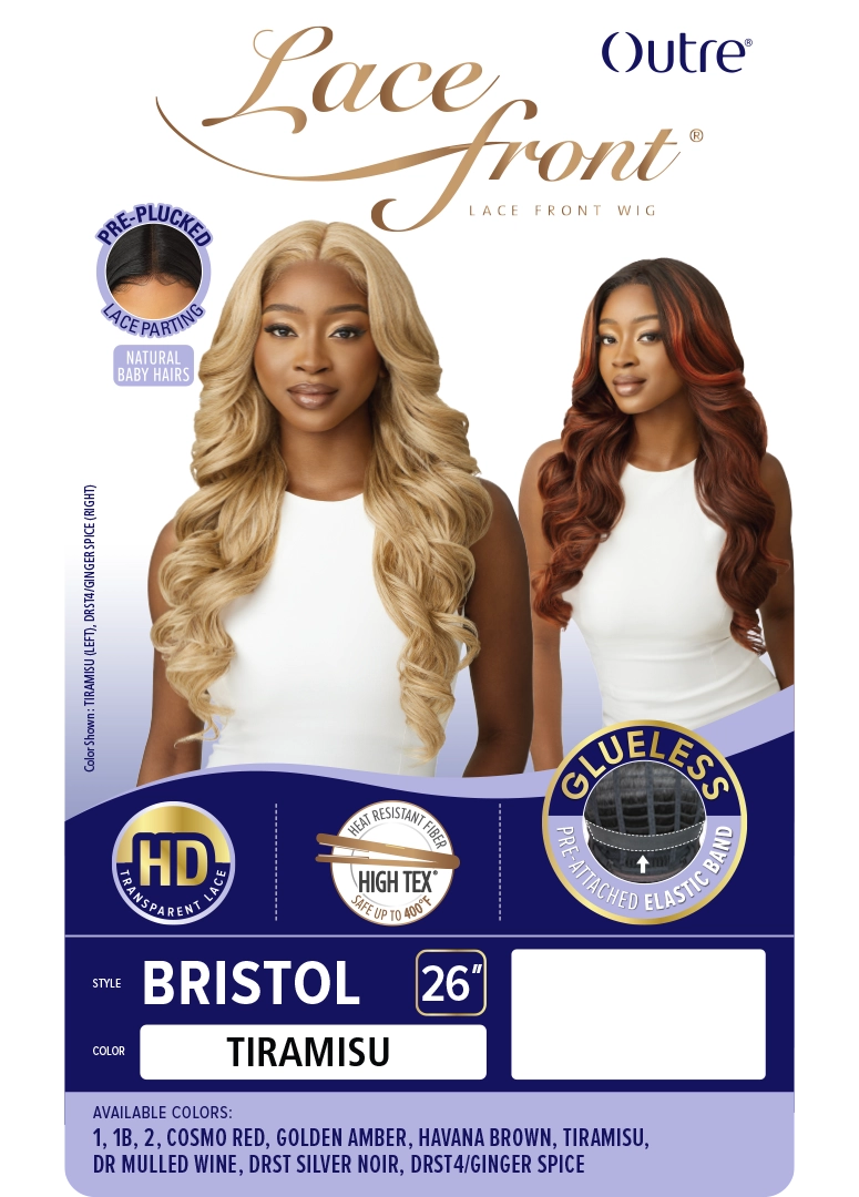 Outre HD Transparent Gluelss Lace Pre-Plucked 5" Deep Part Lace Front Wig Bristol - Elevate Styles