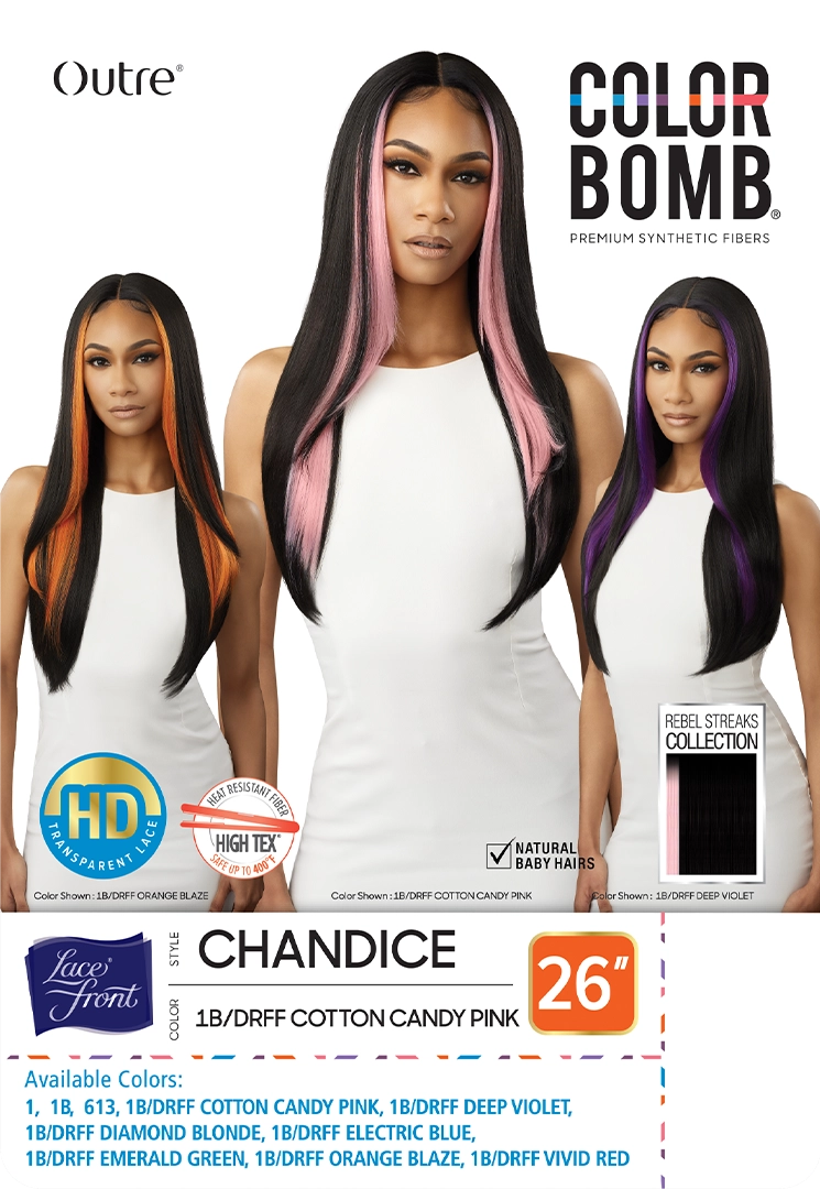 Outre Color Bomb HD Lace Front Wig Chandice 26" - Elevate Styles