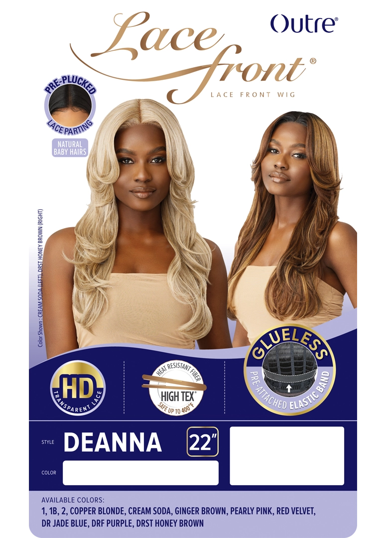 Outre Synthetic Glueless HD Transparent Lace Front Wig Deanna - Elevate Styles