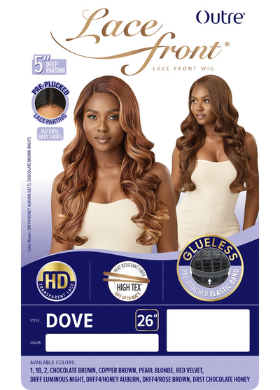 Outre Synthetic Glueless HD Transparent Lace Front Wig Dove - Elevate Styles
