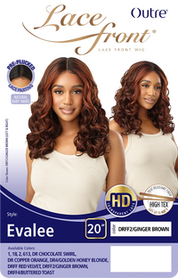 Thumbnail for Outre HD Lace Front Wig Evalee 20