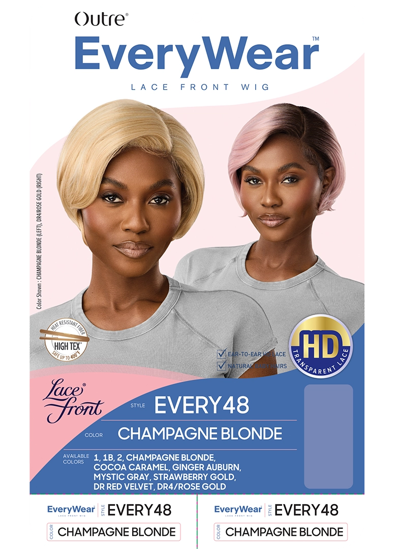 Outre Synthetic Pre-Plucked HD Transparent Lace Front Wig Every 48 QLEWE48