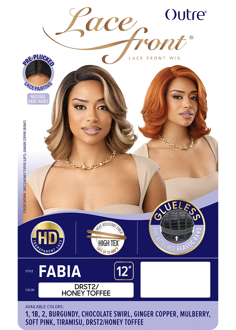 Outre Synthetic Glueless HD Transparent Lace Front Wig Fabia QLFAB - Elevate Styles