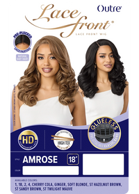 Thumbnail for Outre Synthetic Glueless HD Transparent Lace Front Wig Amrose QLARS