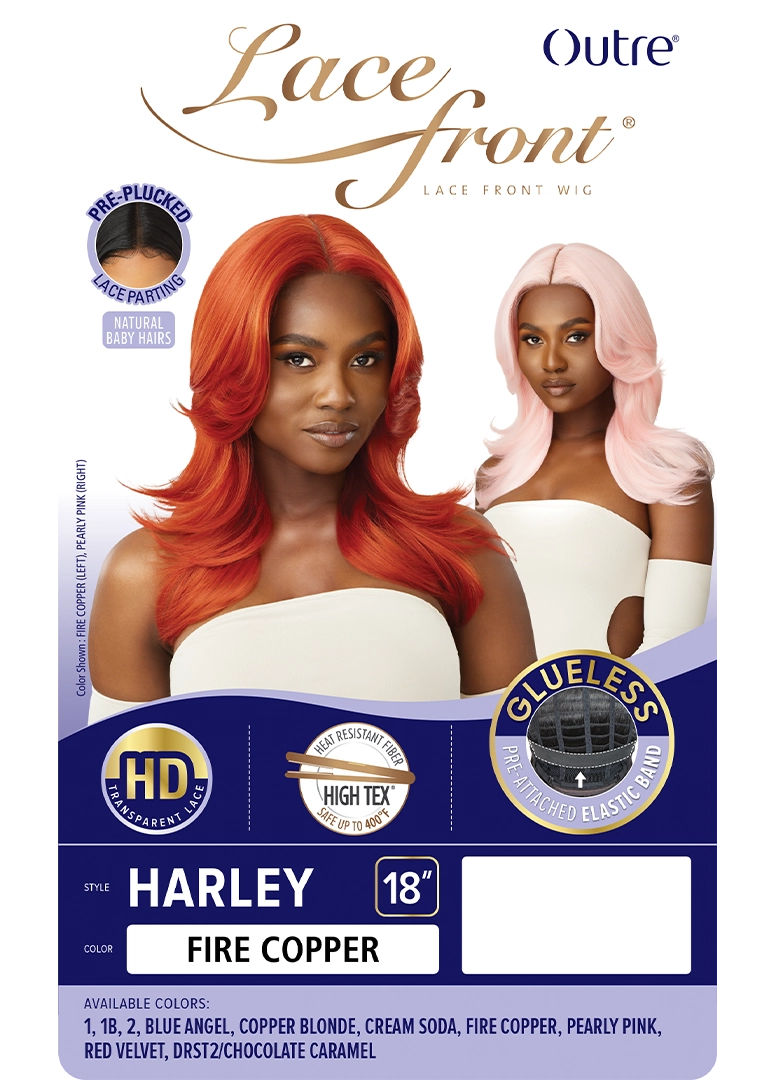 Outre HD Transparent Glueless Lace Pre-Plucked 5" Deep Part Lace Front Wig Harley - Elevate Styles