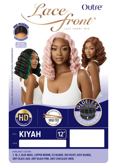 Outre Synthetic Glueless HD Transparent Lace Front Wig Kiyah - Elevate Styles
