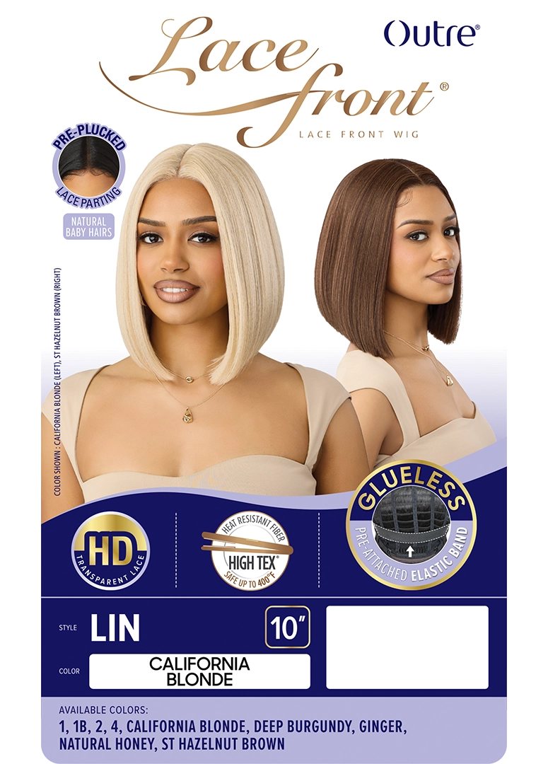 Outre Synthetic Glueless HD Transparent Lace Front Wig Lin QLLIN
