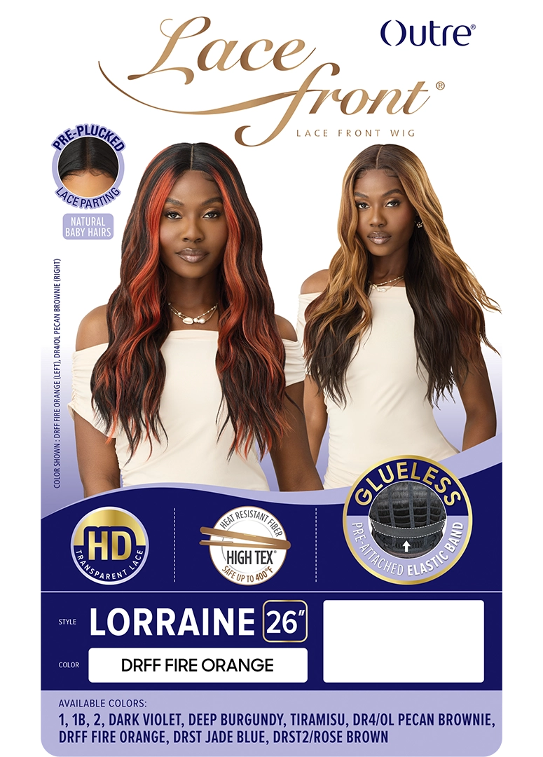 Outre Synthetic Glueless HD Transparent Lace Front Wig Lorraine QLLRN - Elevate Styles