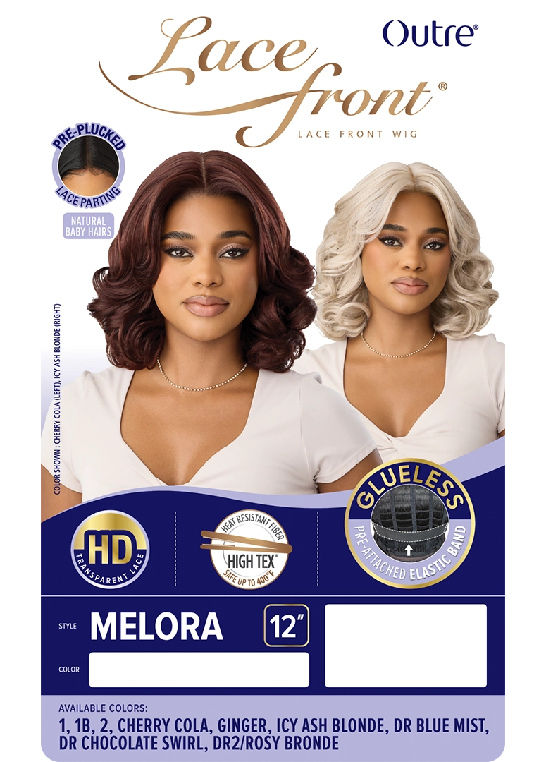 Outre Synthetic Glueless HD Transparent Lace Front Wig Melora QLMLR