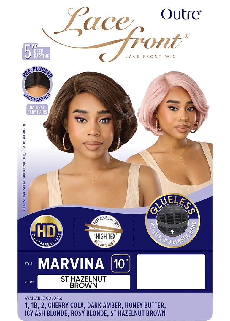 Outre Synthetic Glueless HD Transparent Lace Front Wig Marvina QLMRV