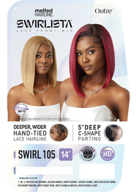 Thumbnail for Outre HD Melted Hairline Swirlista Swirl 105 - Elevate Styles