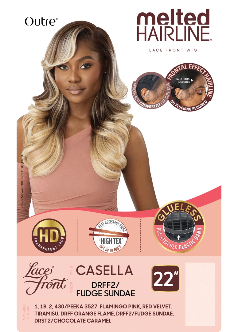 Outre Synthetic Melted Hairline HD Lace Front Wig Casella QLMHCAS - Elevate Styles