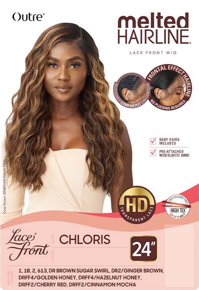 Outre HD Melted Hairline Lace Front Wig Chloris 24" - Elevate Styles
