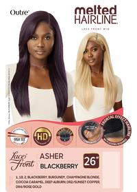 Thumbnail for Outre Synthetic Melted Hairline HD Lace Front Wig Asher QLMHASH