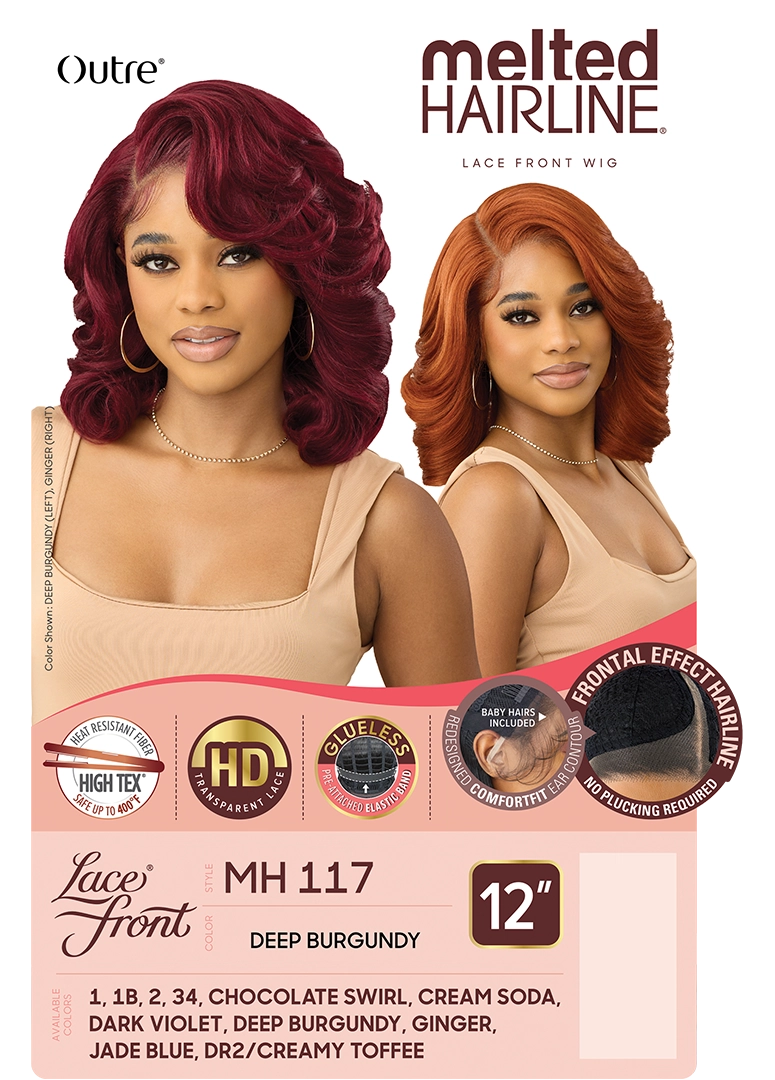 Outre Synthetic Melted Hairline HD Lace Front Wig MH117 QLMHMH117 - Elevate Styles