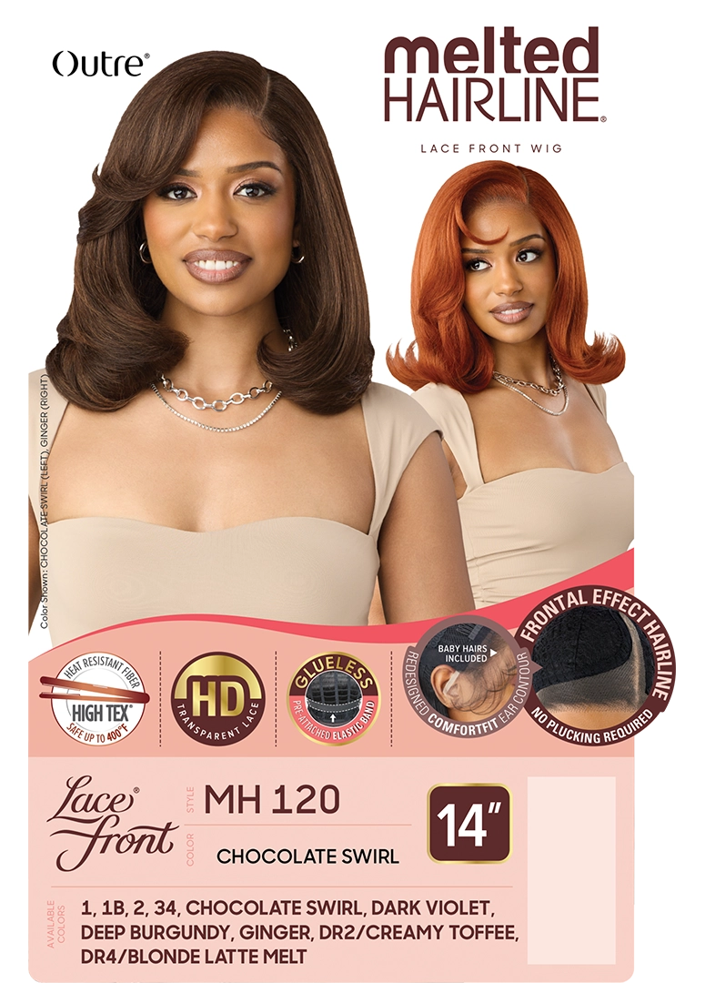Outre Synthetic Melted Hairline HD Lace Front Wig MH120 QLMHMH120 - Elevate Styles