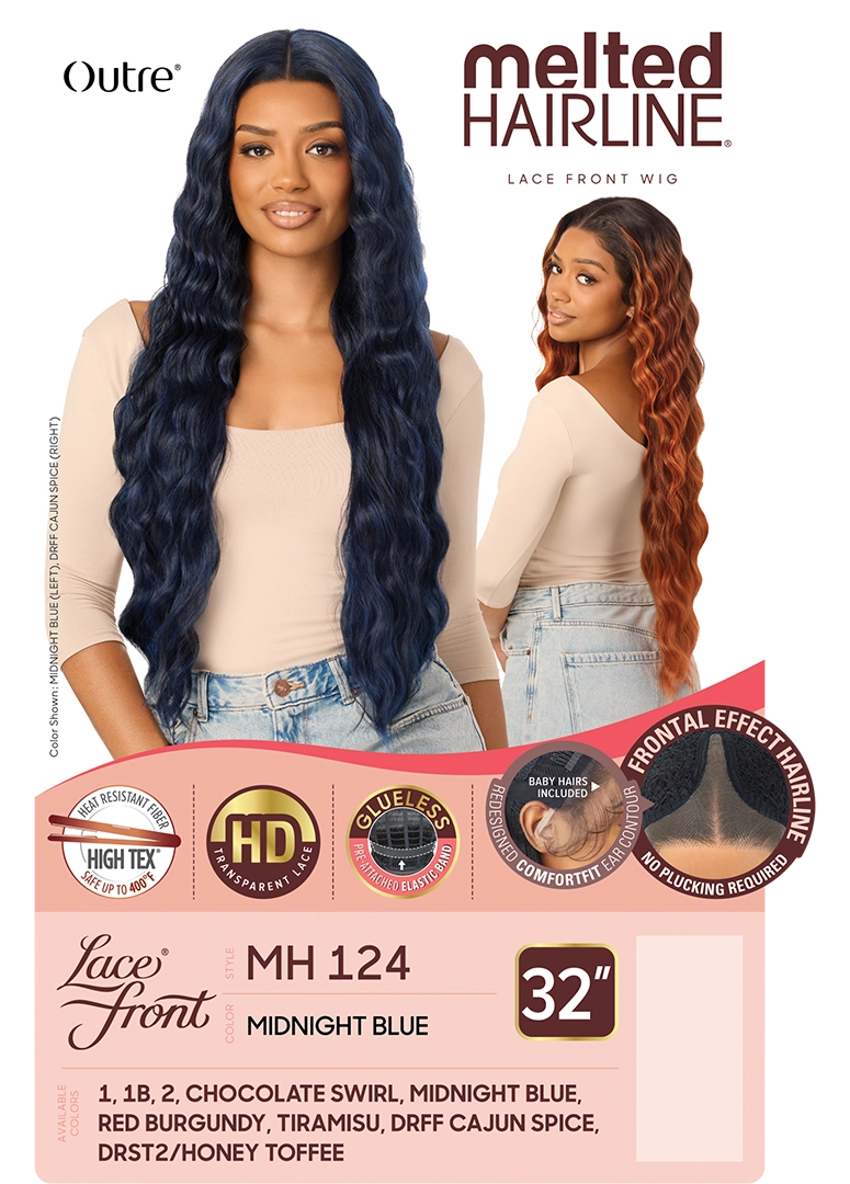 Outre Synthetic Melted Hairline HD Lace Front Wig MH124 QLMHMH124