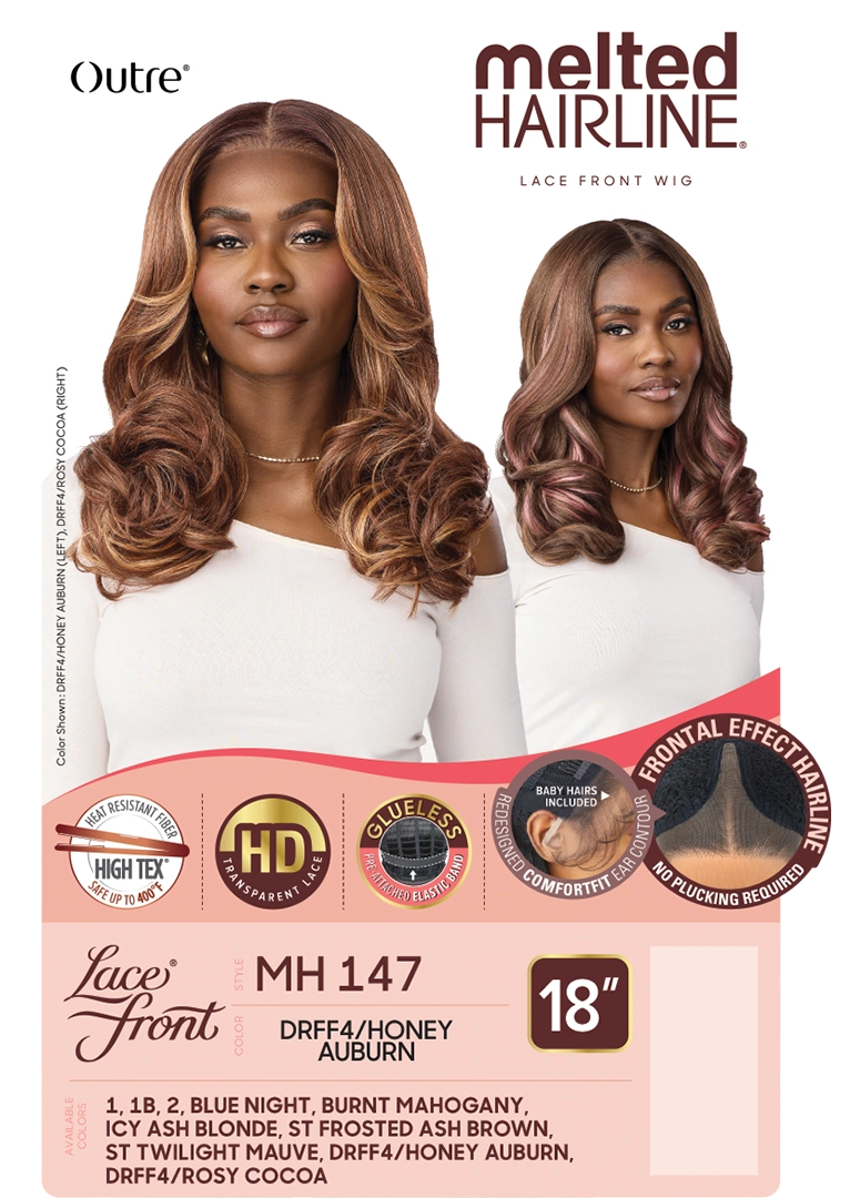 Outre Synthetic Melted Hairline HD Lace Front Wig MH147 QLMHMH147