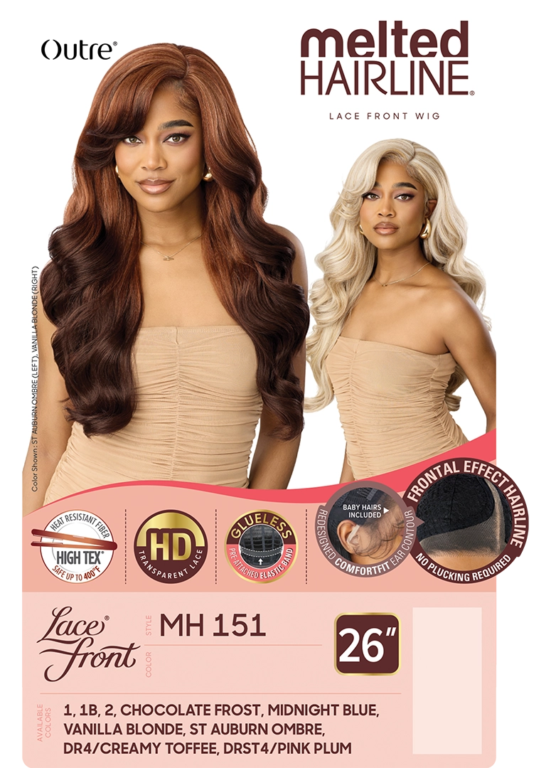 Outre Synthetic Melted Hairline HD Lace Front Wig MH151 QLMHMH151