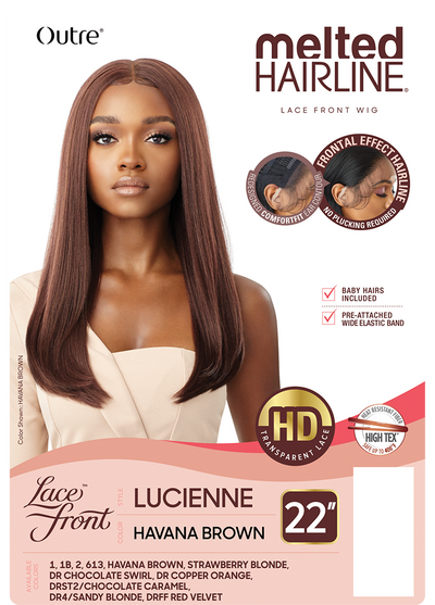 Outre Melted Hairline Collection - Swiss Lace Front Wig Lucienne 22" - Elevate Styles
