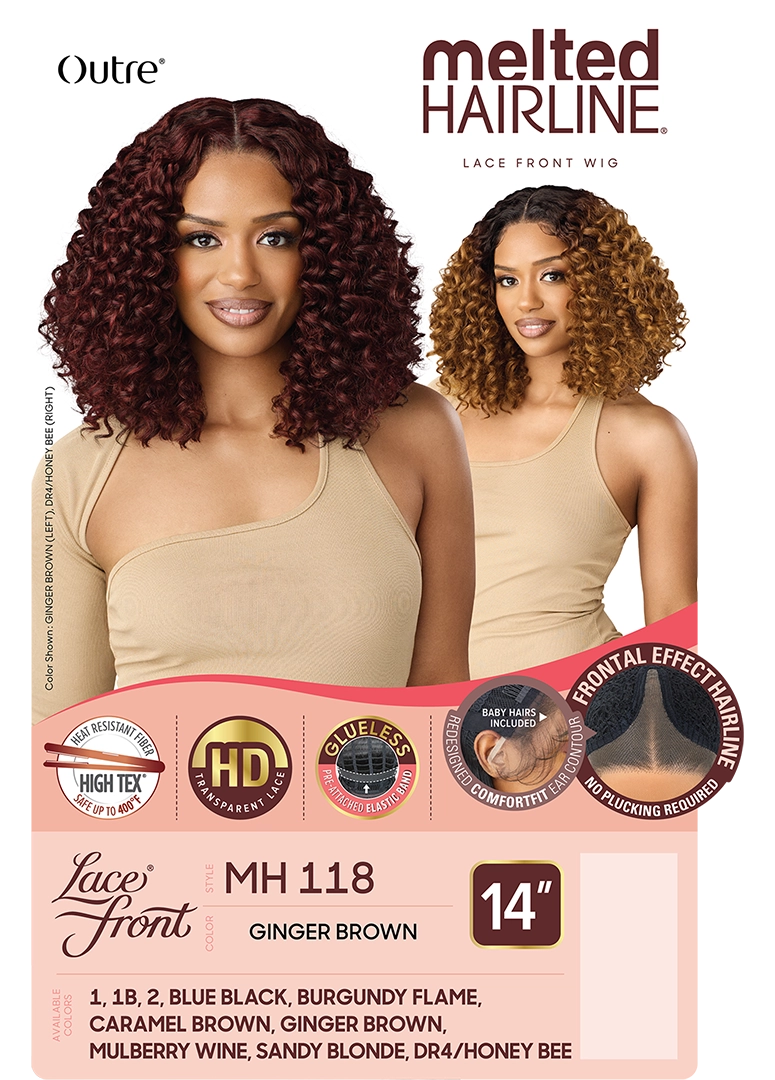Outre Synthetic Melted Hairline HD Lace Front Wig MH118 QLMHMH118 - Elevate Styles