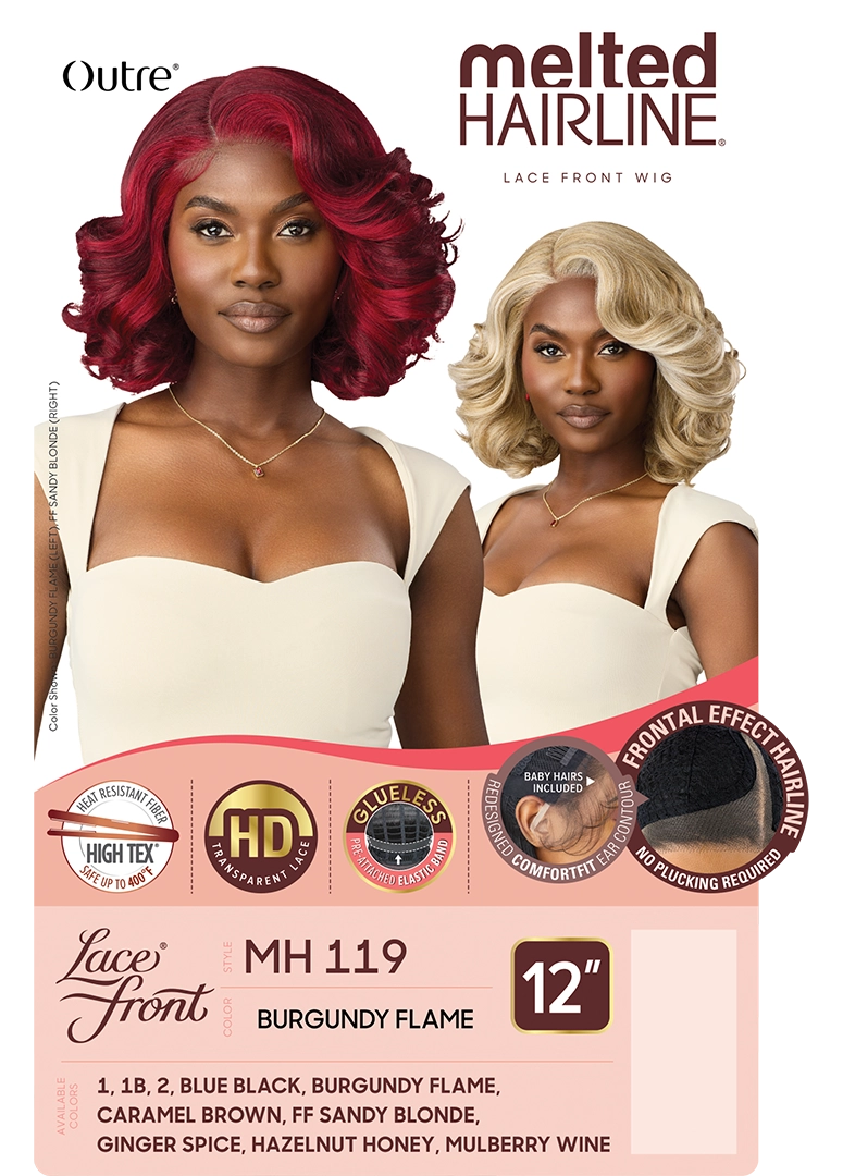 Outre Synthetic Melted Hairline HD Lace Front Wig MH119 QLMHMH119 - Elevate Styles