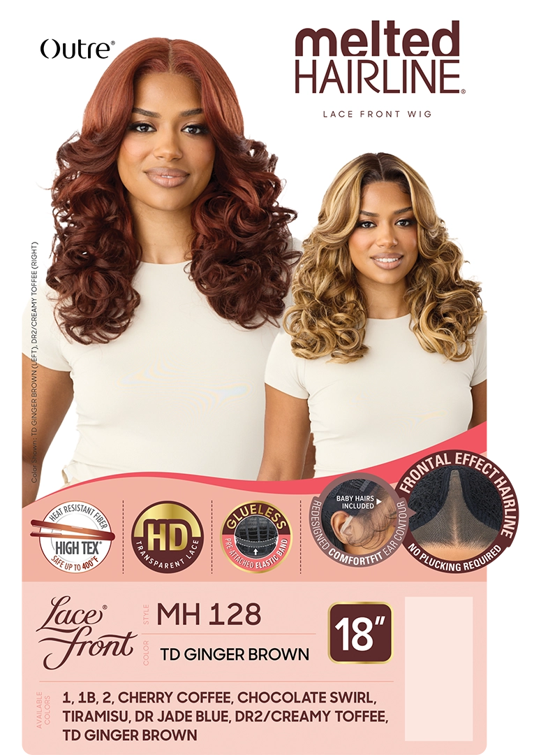 Outre Synthetic Melted Hairline HD Lace Front Wig MH128 QLMHMH128