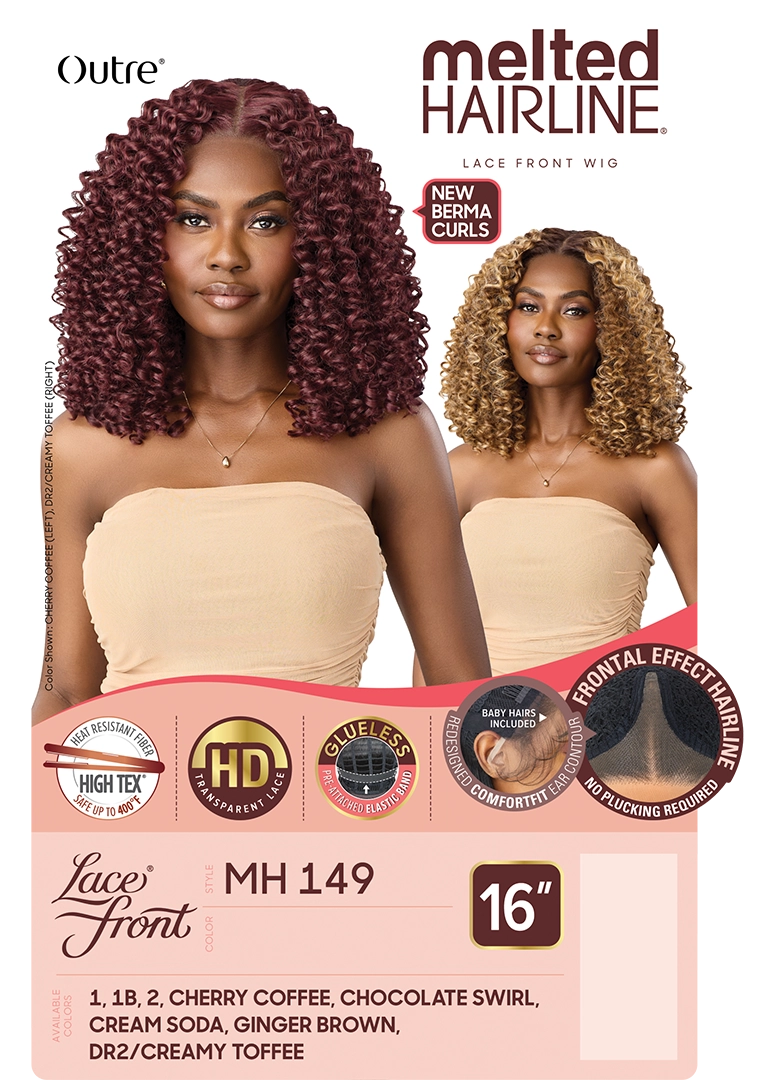 Outre Synthetic Melted Hairline HD Lace Front Wig MH149 QLMHMH149