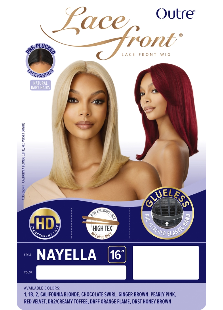 Outre Synthetic Glueless HD Transparent Lace Front Wig Nayella - Elevate Styles