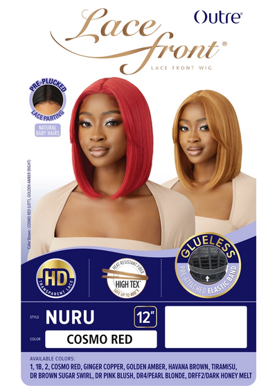 Outre Synthetic Glueless HD Transparent Lace Front Wig Nuru - Elevate Styles
