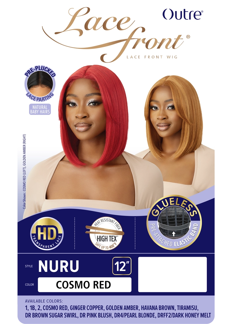 Outre Synthetic Glueless HD Transparent Lace Front Wig Nuru - Elevate Styles