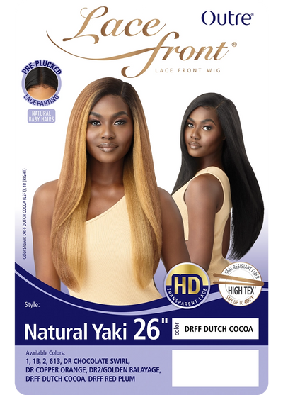 Outre HD Lace Front Wig Natural Yaki 26" - Elevate Styles
