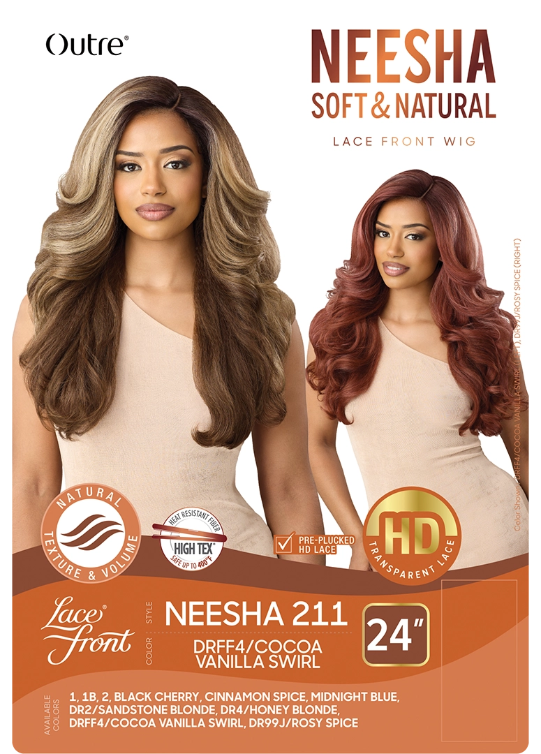Outre Premium Soft & Natural HD Lace Front Wig Neesha 211 QLNSNN211 - Elevate Styles