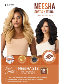 Thumbnail for Outre Premium Soft & Natural HD Lace Front Wig Neesha 212 QLNSNN212 - Elevate Styles