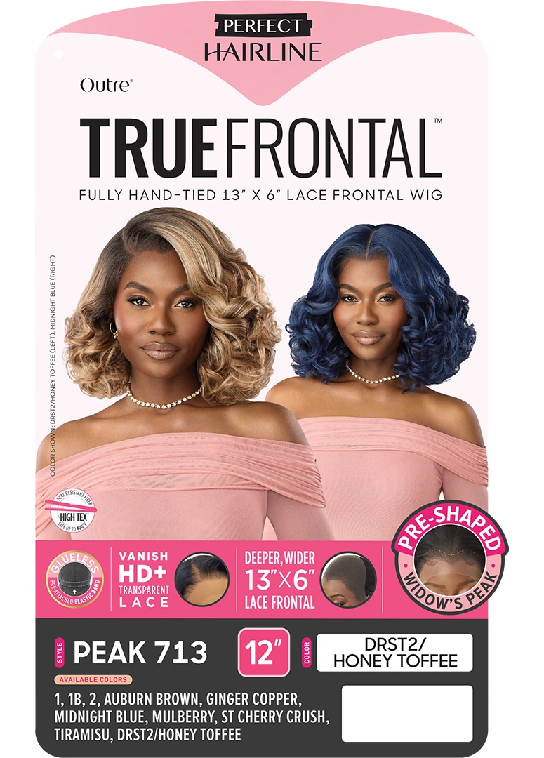 Outre Perfect Hairline True Frontal  13"x 6" HD Transparent Lace Front Wig Peak 713 QLPHLTFPK13 - Elevate Styles