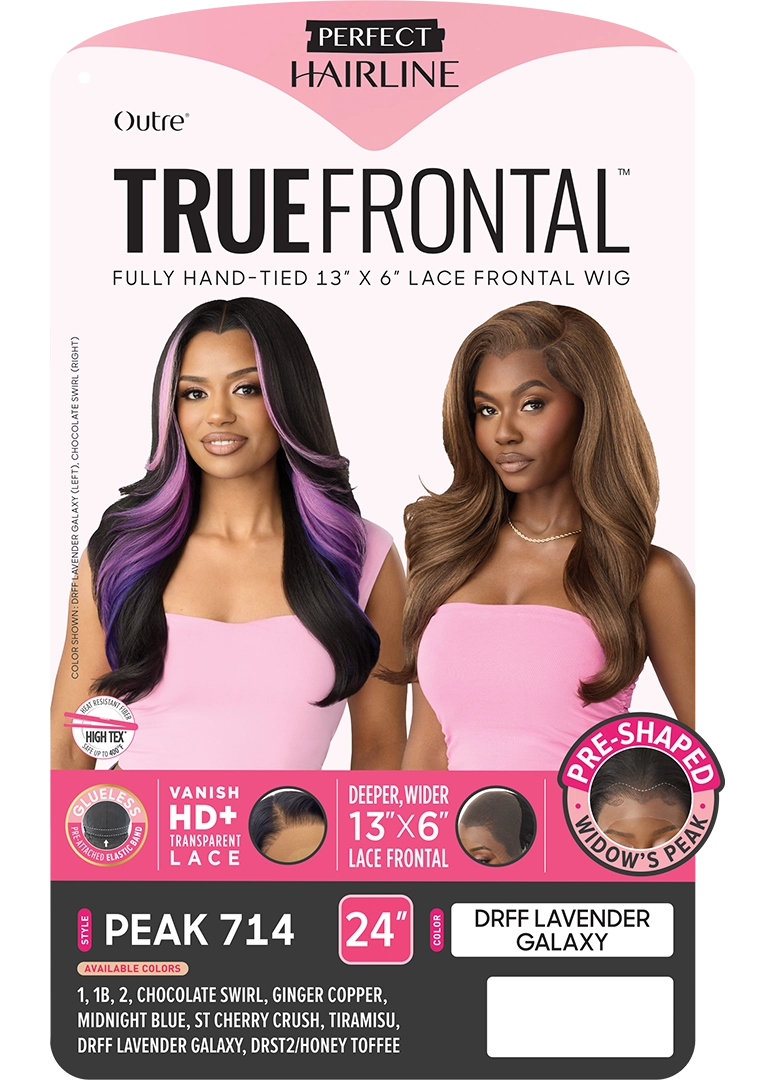 Outre Perfect Hairline True Frontal  13"x 6" HD Transparent Lace Front Wig Peak 714 QLPHLTFPK14 - Elevate Styles