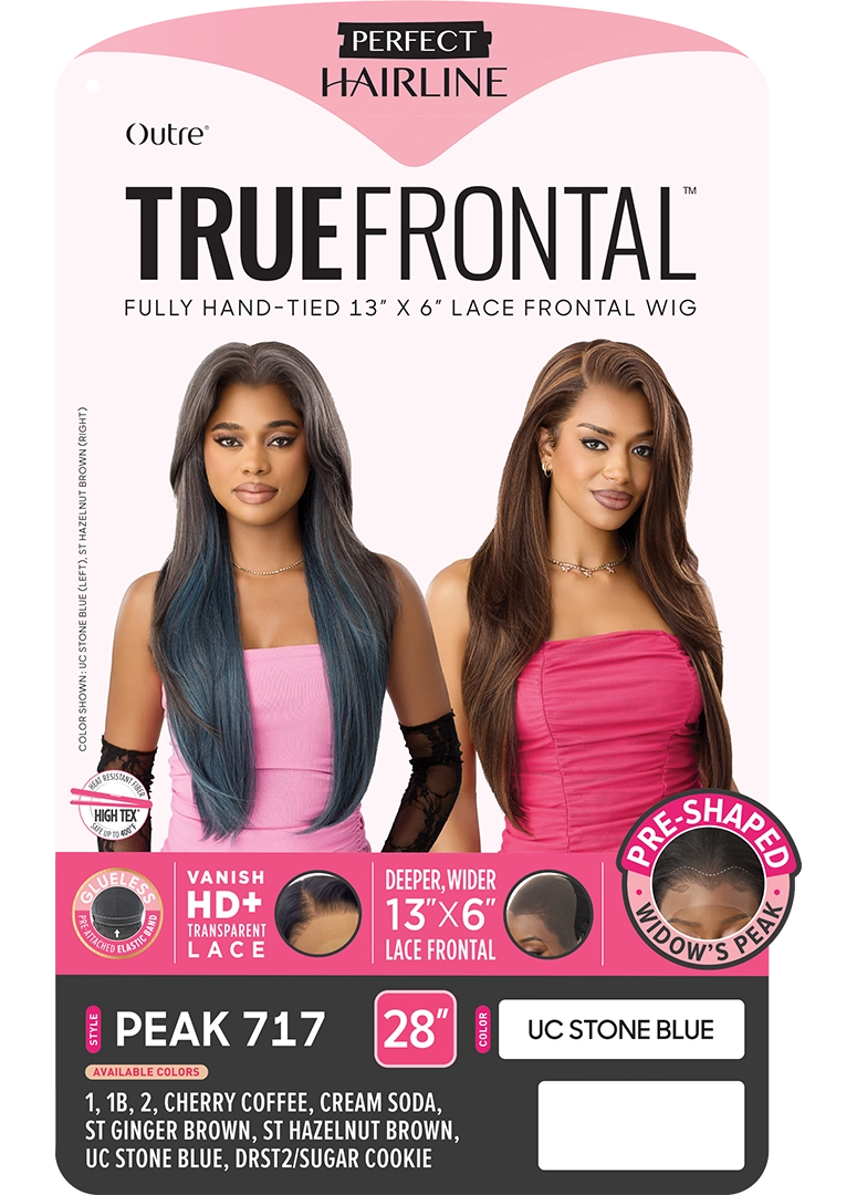 Outre Perfect Hairline True Frontal  13"x 6" HD Transparent Lace Front Wig Peak 717 QLPHLTFPK17