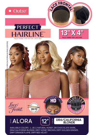Outre Perfect Hairline 360 Frontal Lace 13"x 6" HD Transparent Lace Front Wig Alora - Elevate Styles
