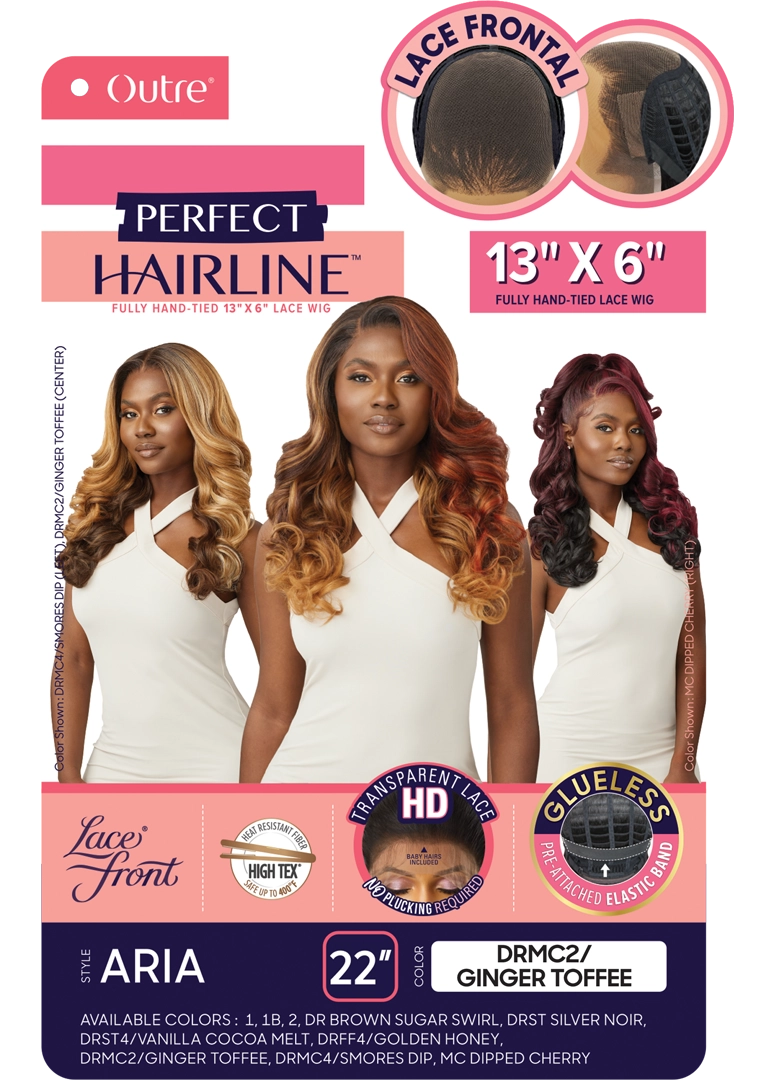 Outre Perfect Hairline 360 Frontal Lace 13"x 6" HD Transparent Lace Front Wig Aria - Elevate Styles