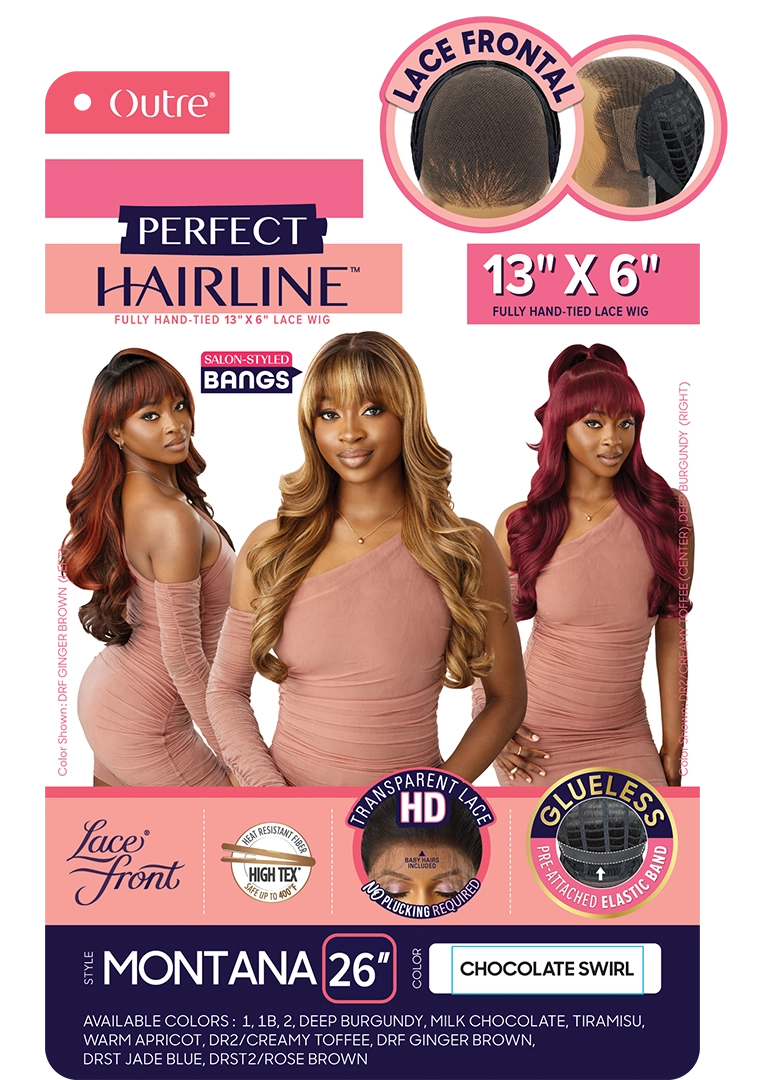 Outre Perfect Hairline 360 Frontal Lace 13"x 6" HD Transparent Lace Front Wig Montana QLPHLMTN - Elevate Styles