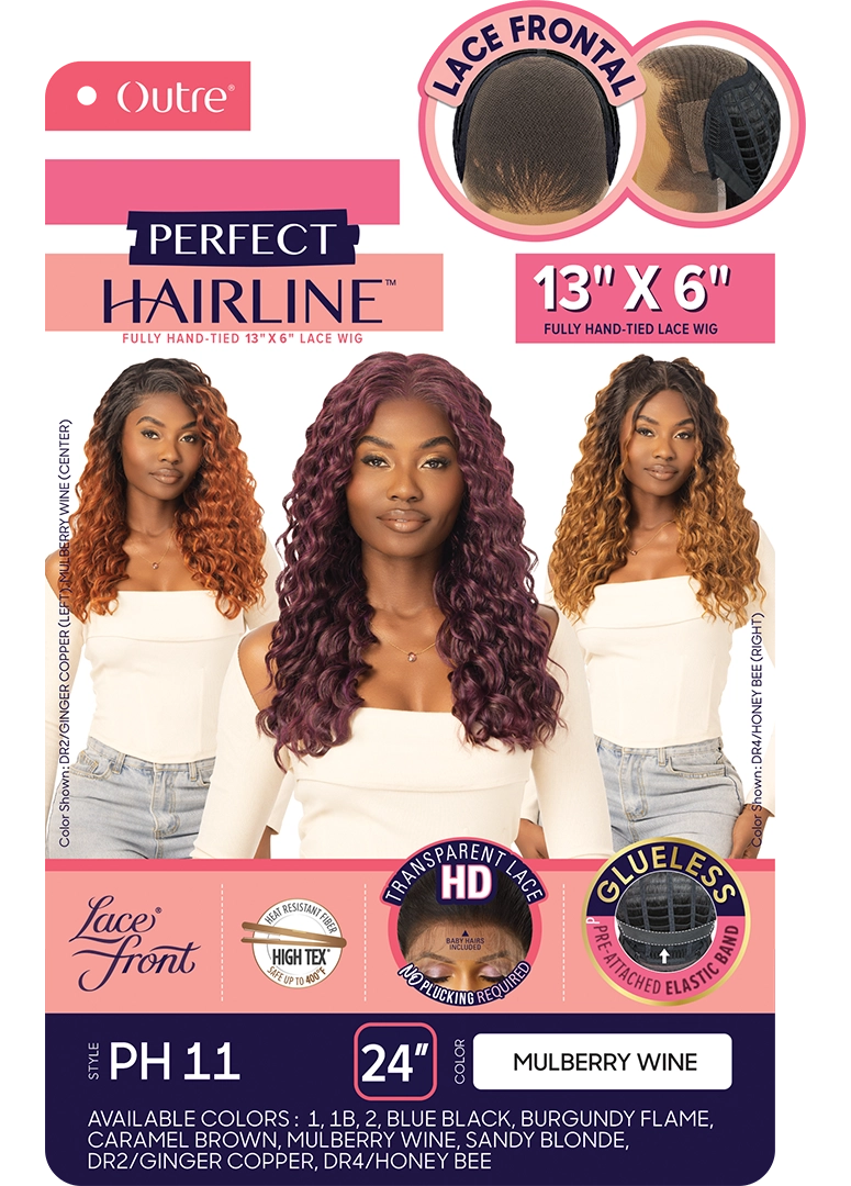 Outre Perfect Hairline 360 Frontal Lace 13"x 6" HD Transparent Lace Front Wig PH11 QLPHLPH11 - Elevate Styles