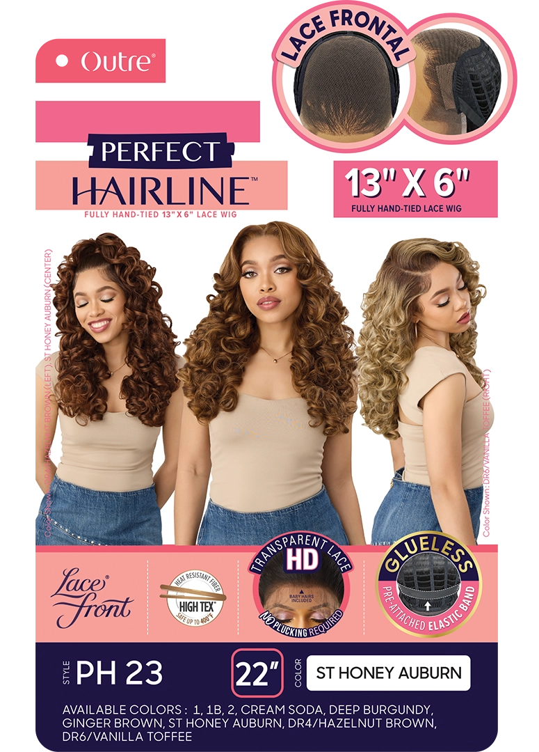 Outre Perfect Hairline 360 Frontal Lace 13"x 6" HD Transparent Lace Front Wig PH23 QLPHLPH23