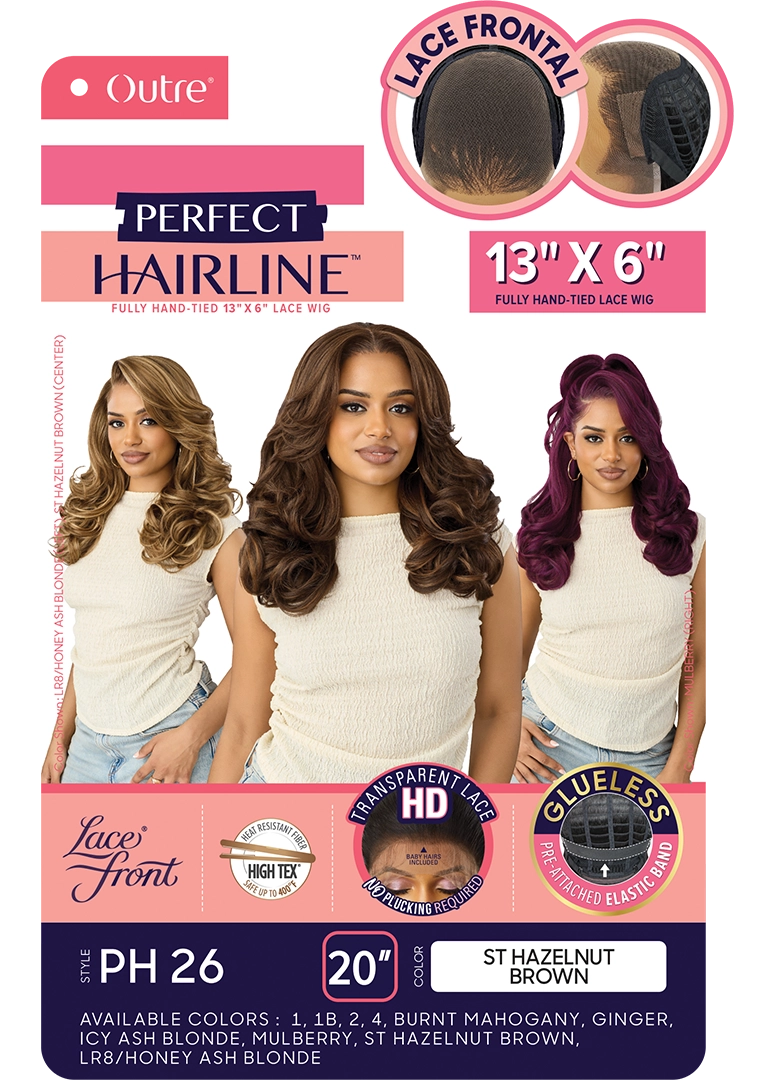 Outre Perfect Hairline 360 Frontal Lace 13"x 6" HD Transparent Lace Front Wig PH26 QLPHLPH26 - Elevate Styles