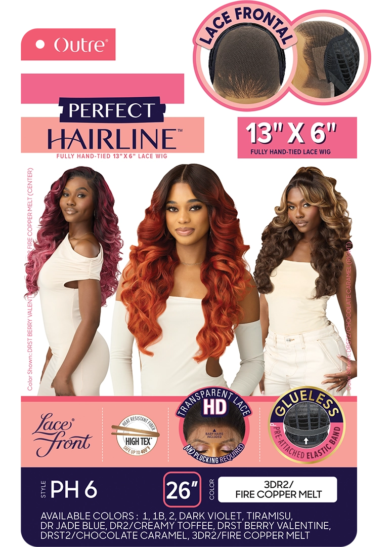Outre Perfect Hairline 360 Frontal Lace 13"x 6" HD Transparent Lace Front Wig PH6 QLPHLPH6 - Elevate Styles